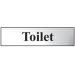 Toilet Sign Silver
