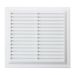 White Plastic Vent Louvre 9" x 9" 229mm x 229mm