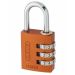 Combination Padlock 30mm Orange