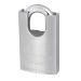 Abus 50mm Chrome Plated Brass Body Padlock Hardened Steel Closed Shackle