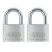 ABUS 64TI/30 Twins C Titalium Padlocks 30mm Twin Pack