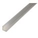 Angle Profile Aluminium Silver Anodised - 20 x 10 x 1.5 / 1m