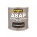 Rustins Quick Dry ASAP All Purpose Paint - Black Satin 500ml