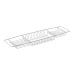 Blue Canyon Plastic Coated White Over Bath Rack