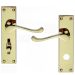 Basta Sherborne Bathroom Door Handles - Brass