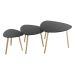Black Nest of Tables - Set of 3