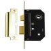 Union Mortice Bathroom Lock - Brass Finish 2.5in
