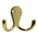 Brassed Twin Robe Hook