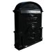 The Brosna Cast Aluminium Post Box - Slim Black Gloss