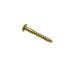 1in 1/2 X 8 Slotted Brass Woodscrew