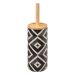 Canvas Black and Beige Toilet Brush
