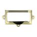 Card Label Frame With Pull - Antique Brass