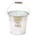 Castle Living Galvanised Ash Bucket & Lid