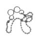 12" No 6 CP Sink/Basin Ball Chain with Hooks
