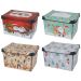 Christmas Themed Storage Box with Lid - 22L