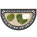 Coco Relief Green Leaf Door Mat - 45 X 75cm