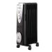 De Vielle Classic Black 1500w 7 Fin Oil Fill Radiator