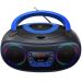 Denver TCL-212BT Blue Bluetooth Boombox with CD Player and USB MP3 Playback