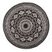 Esschert Design Outdoor Black and White Rug 180cm