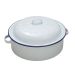 Falcon 26cm Round Enamel Roast - White