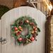 FestiveSpice 40cm Christmas Wreath - Handcrafted Appearance