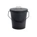 Inglenook Black Metal Coal Bucket With Lid