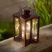 Firefly Bronze Effect Star Shaped Lantern - 16 x 12 cm