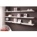 Duraline Float Shelf 80cm x 23.5cm White Lacquered (3 Piece)