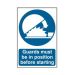 Guards must be in position before starting - PVC Sign (200 x 300mm)