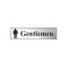 Gentlemen Sign With Graphic Silver
