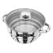 Stainless Steel Multi Steamer With Glass Lid