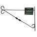Green Jem 14" Hanging Basket Bracket - Black