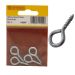 Centurion ZP Steel Screw Eye Hooks - 30 x 6mm Pack Of 4