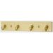 Cup Hook Key Tidy 4 Hook - Pine Effect