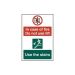 In case of fire Do not use lift Use the stairs - PVC Sign (200 x 300mm)
