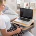 InnovaGoods Portable Laptop Desk with Storage Tray