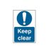 Keep clear - PVC Sign (200 x 300mm)
