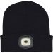 USB Rechargeable Headlight Hat - Black