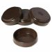 Large Brown Castor Cups - Pack of 2