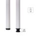 Steel White Table Leg 60 mm X 710 mm - Each