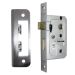 Satin Chrome Bathroom Door Lock - 2.5"