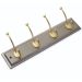 Lincoln 4 Champagne & Brass Coat Rack – Sleek and Stylish Storage Solution