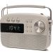 Lloytron N6407WH Encore Portable AM/FM Radio with MP3 & USB Speaker – Cream/Ivory