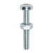Timco 10pc Pan Head M5x50 Machine Screw & Hex Nut