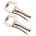 Mini Gripping Pliers with C clamp Set 14cm - 2 pieces