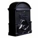 The Moy Cast Aluminium Post Box - Deep Graphite & Black