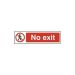 No exit - PVC Sign (200 x 50mm)