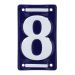 Enamel House Number - 8
