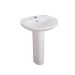 Prisma White Single Tap Hole & Pedestal Basin