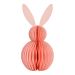 Pink Honeycomb Rabbit Decoration – 16x30x16cm Festive & Stylish Paper Bunny
